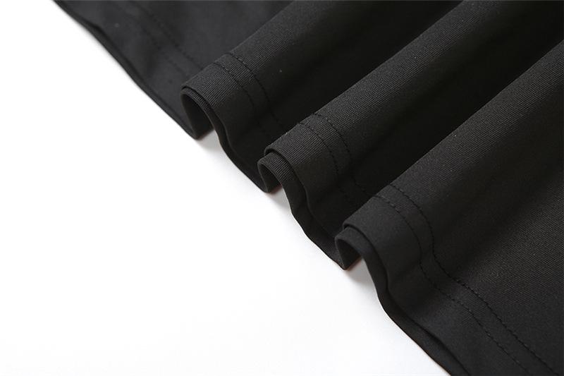 Backless high neck long sleeve solid maxi dress - Image 6