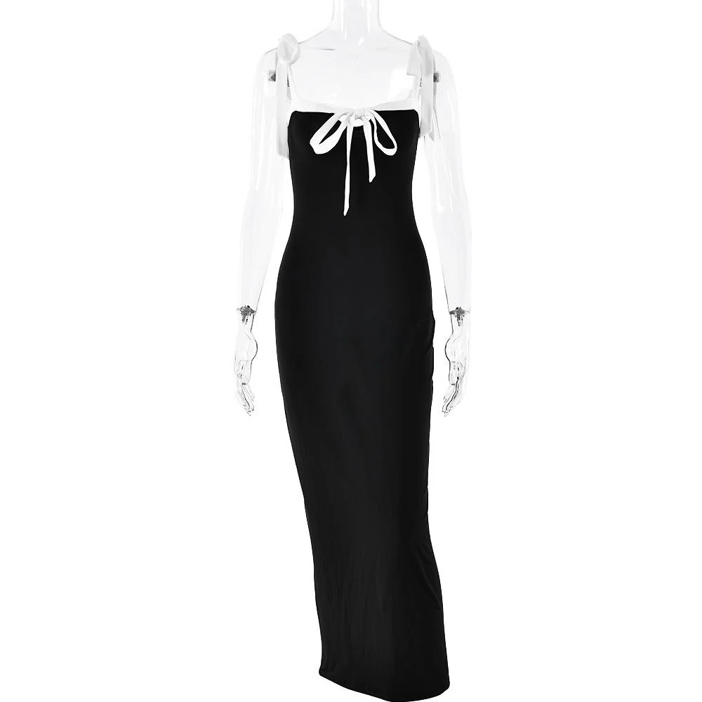 Backless self tie cami maxi dress - Image 3