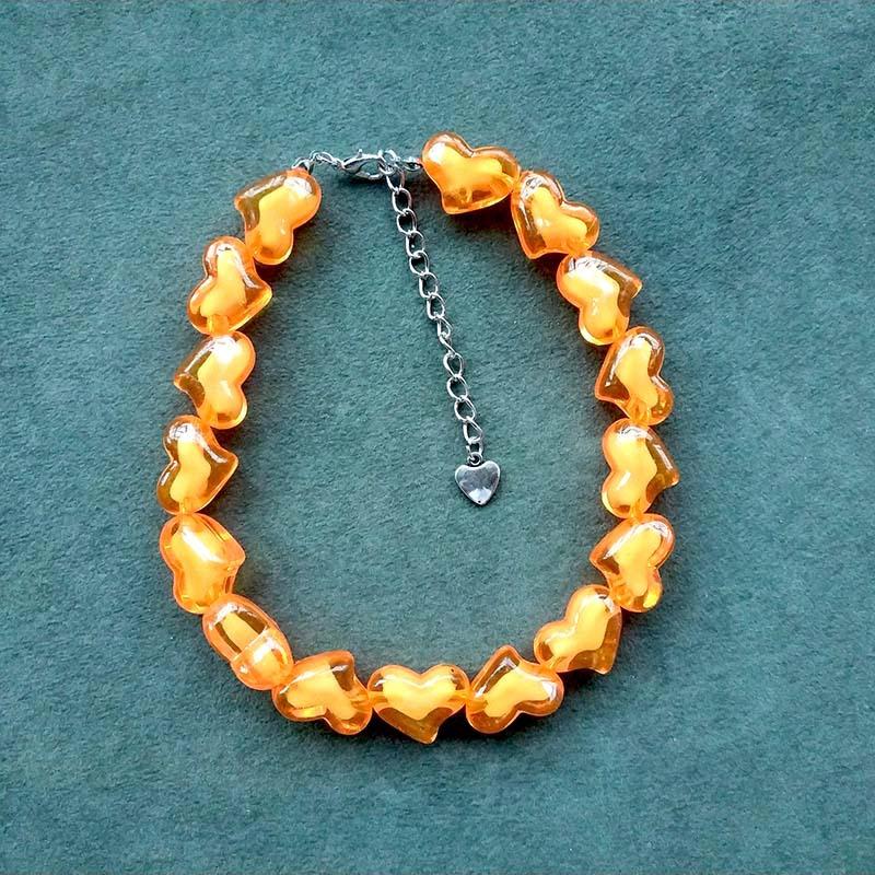 Beaded multicolor acrylic bracelet - Image 14