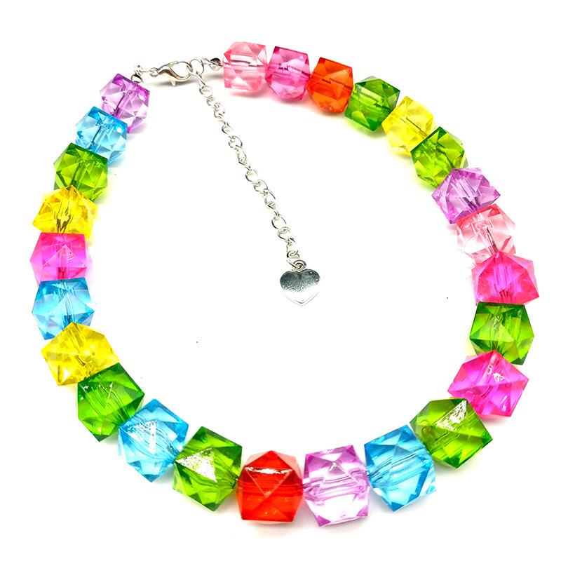 Beaded multicolor acrylic bracelet - Image 19