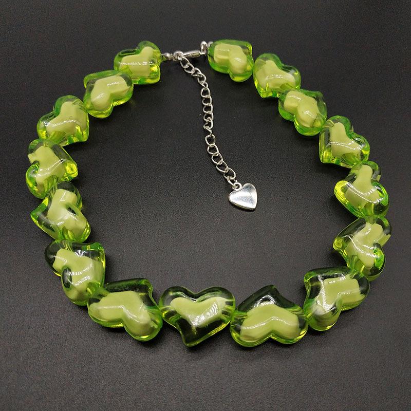 Beaded multicolor acrylic bracelet - Image 8