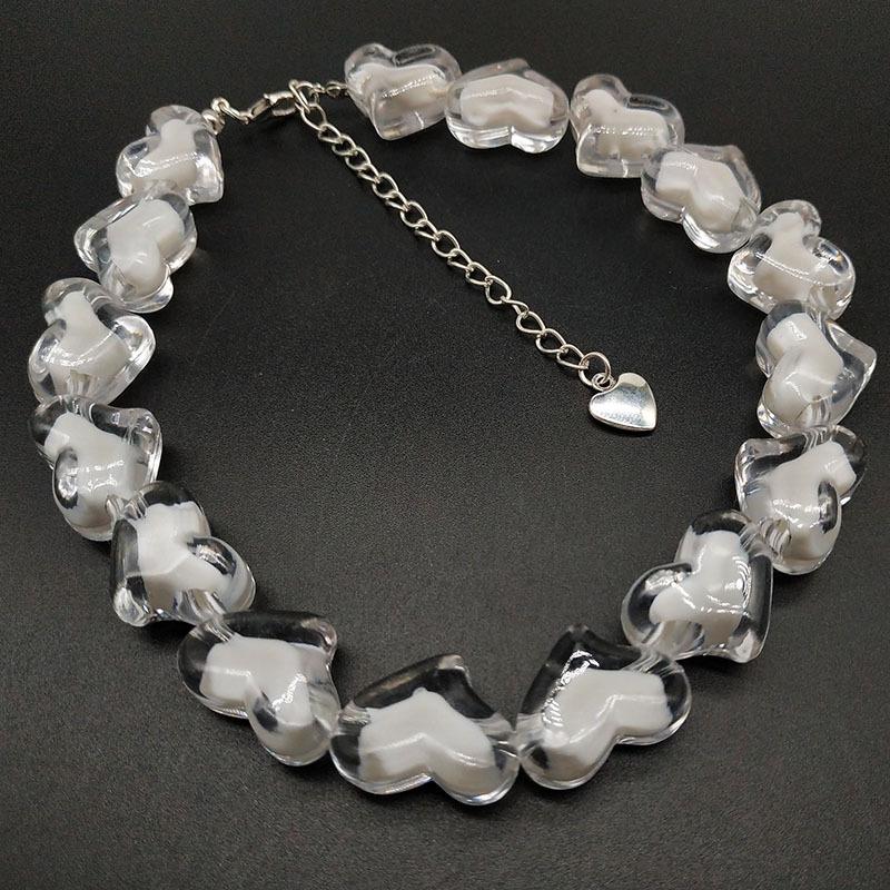 Beaded multicolor acrylic bracelet - Image 9