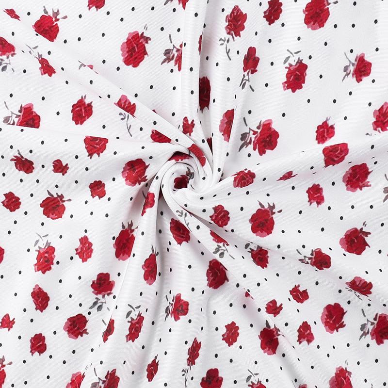 Bowknot ribbon stitch flower print polka dot cami maxi dress - Image 7