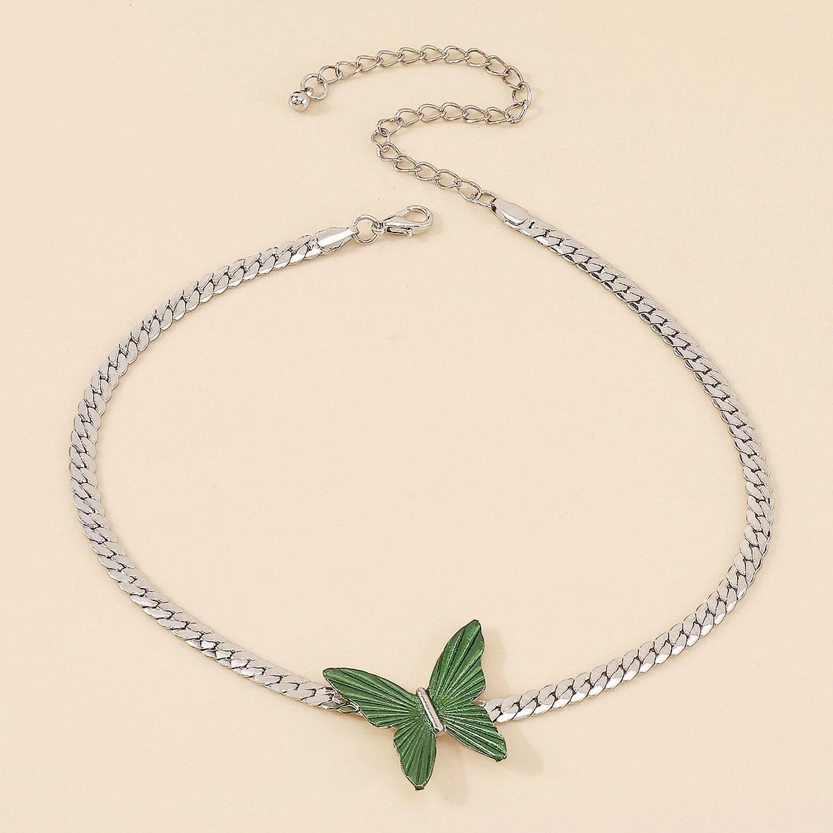 Butterfly pendant choker necklace - Image 4