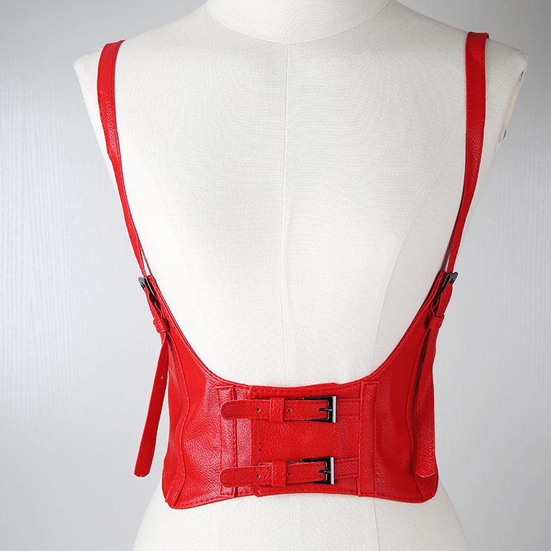 Cami PU leather buckle adjustable corset - Image 2