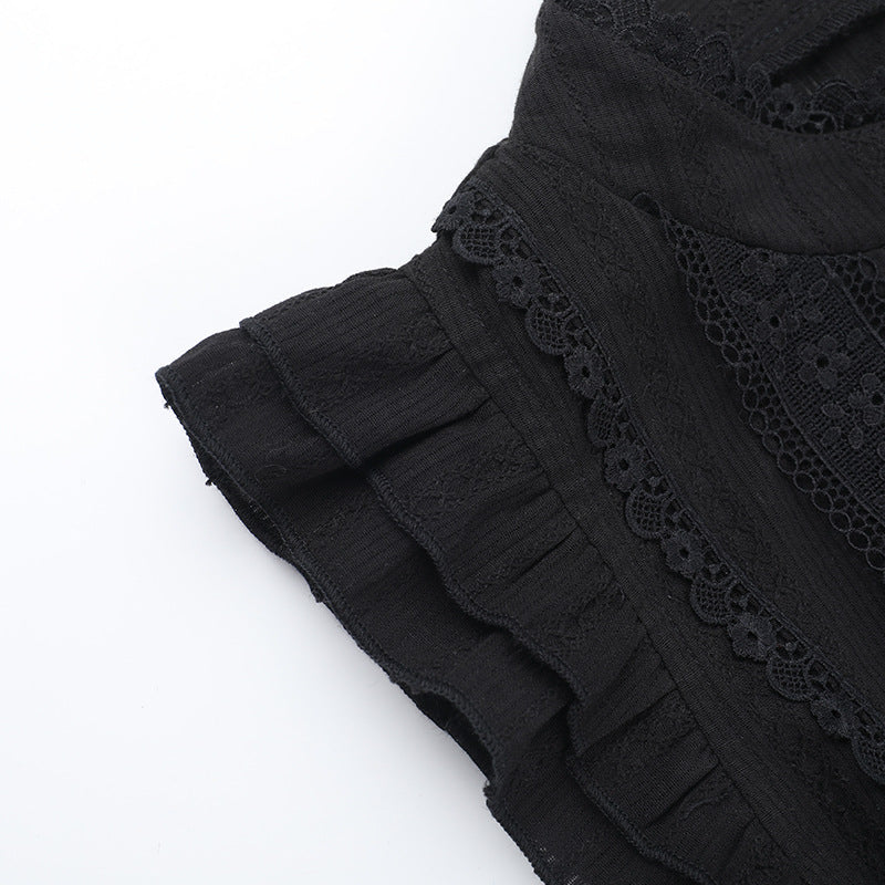 Cap sleeve ruffle smocked mini dress - Image 6