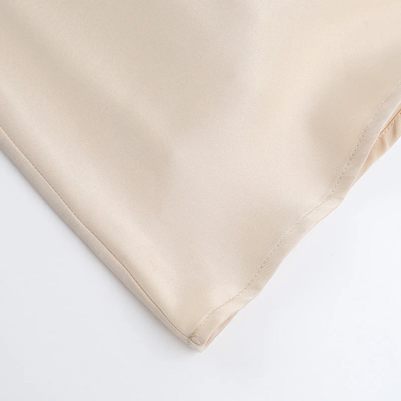 Champagne v neck zip-up cami maxi dress - Image 6