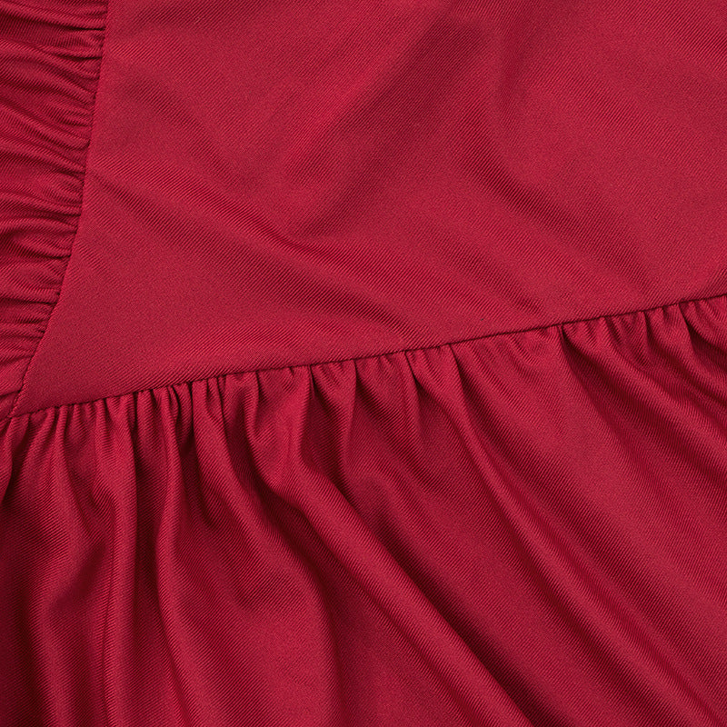 Crewneck ruched sleeveless solid maxi dress - Image 9