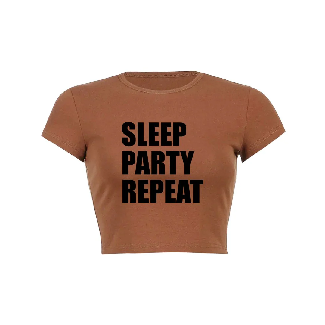Endless Party Crop Top Baby Tee - Image 3