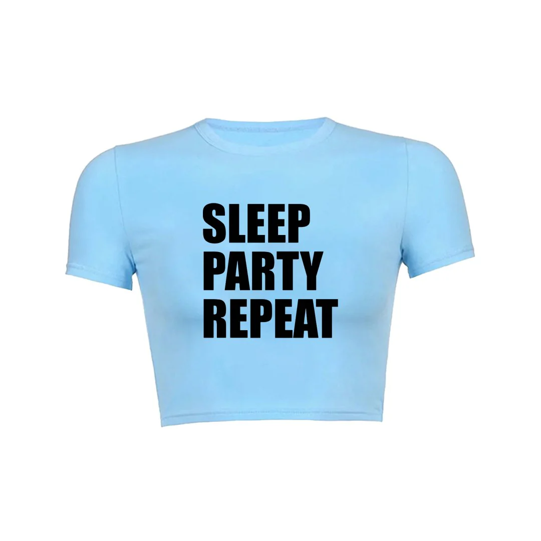 Endless Party Crop Top Baby Tee - Image 6