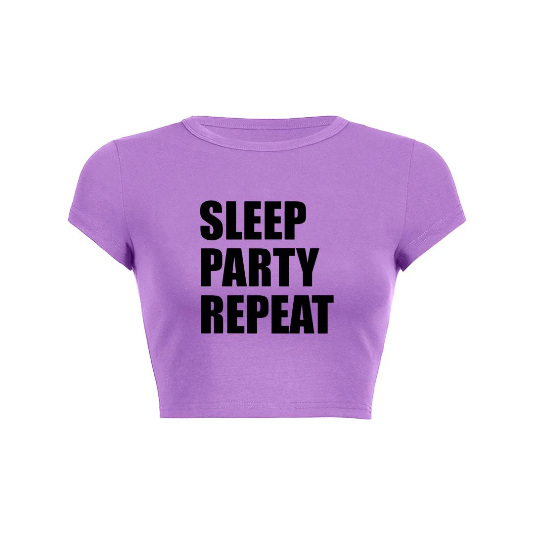 Endless Party Crop Top Baby Tee - Image 8