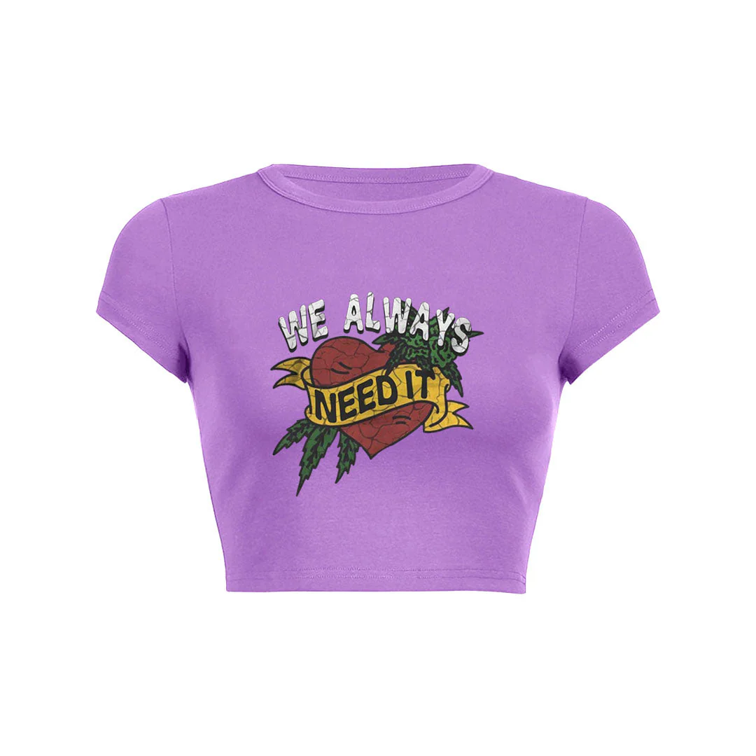 Essential Love Graphic Crop Top Baby Tee