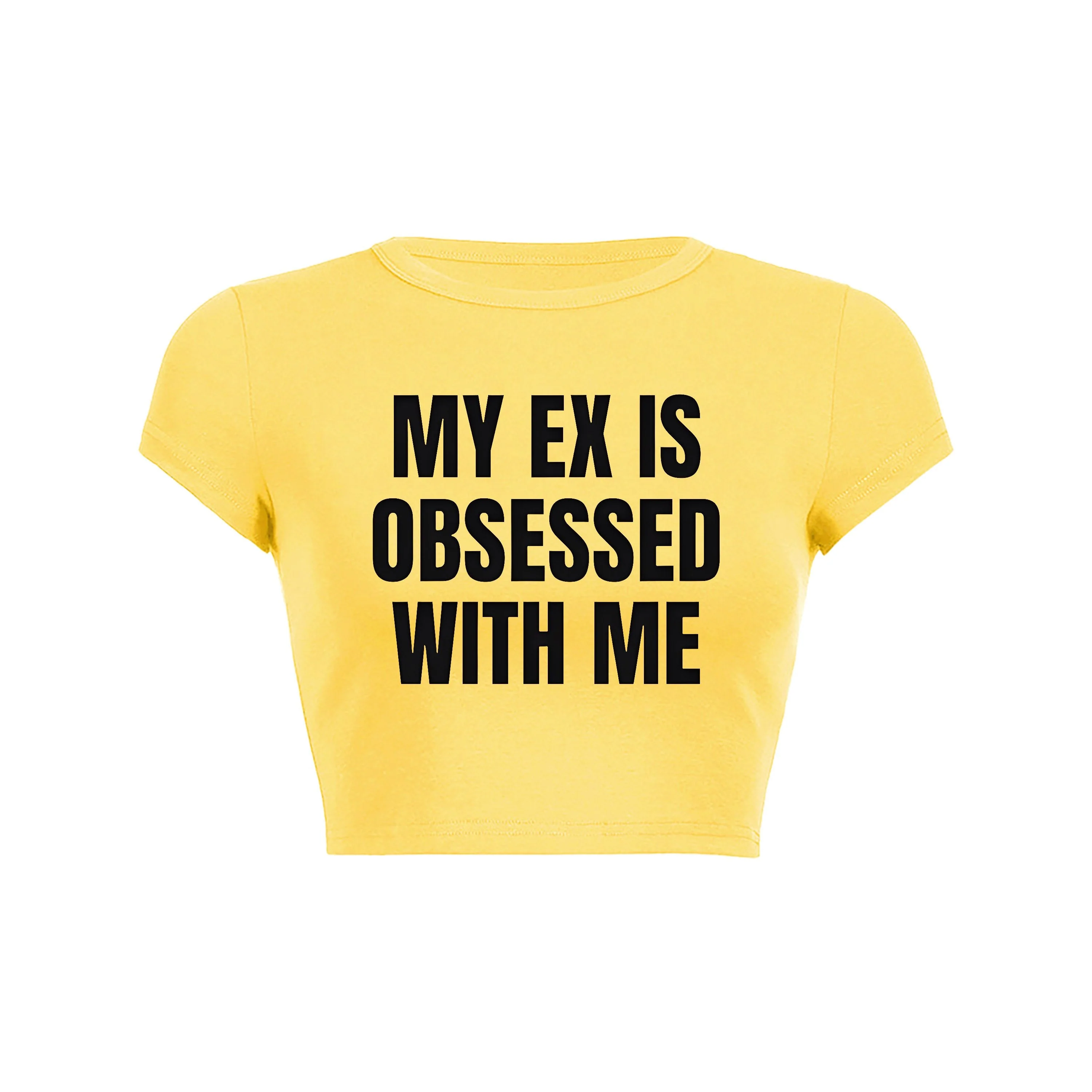 Ex Obsession Crop Top Baby Tee - Image 2