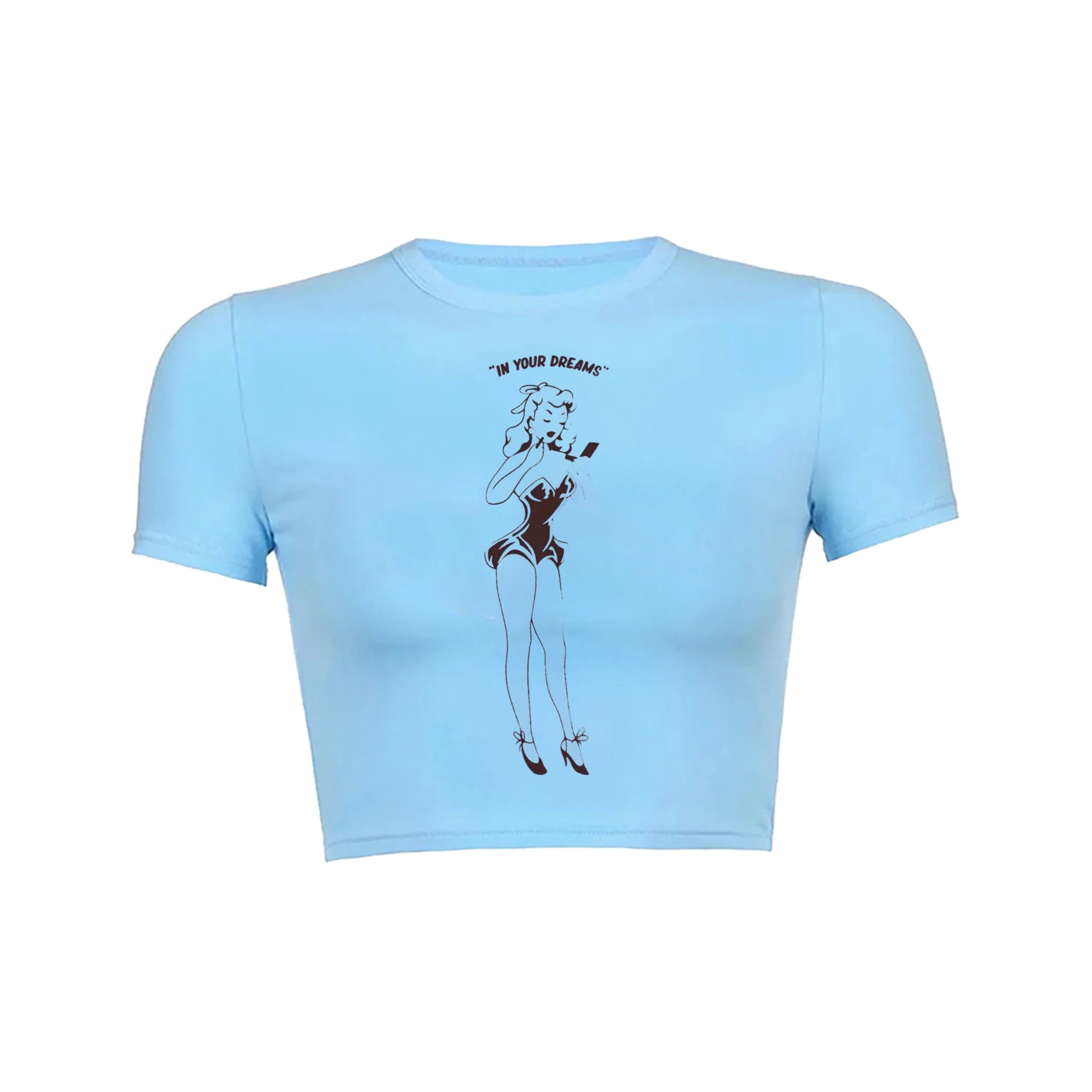 Fantasy Babe Crop Top Baby Tee - Image 3