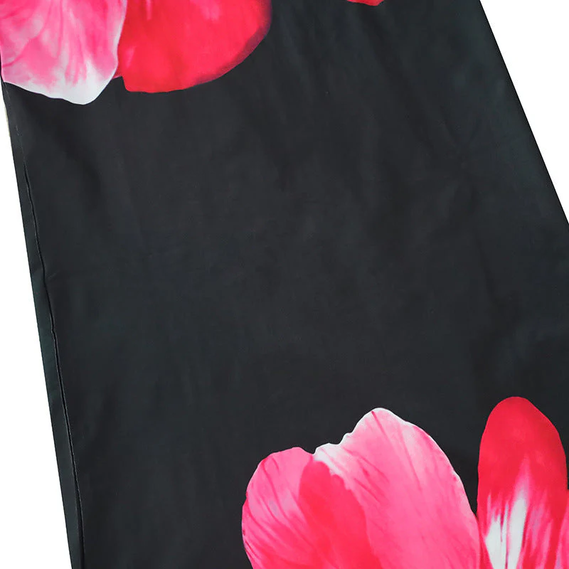 Flower print backless tube maxi dress - Image 6