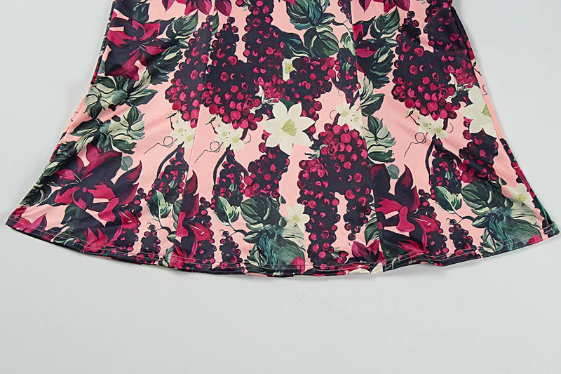 Flower print v neck cami maxi dress - Image 6