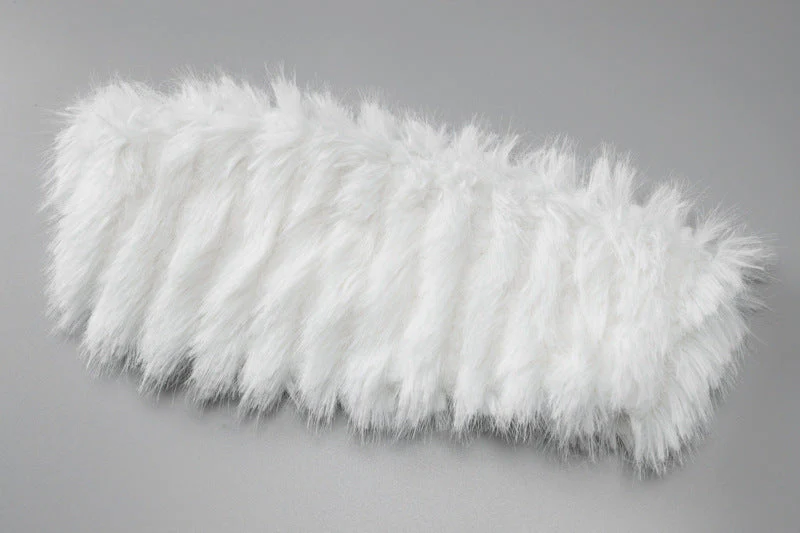 Fluffy backless tube mini skirt set - Image 5