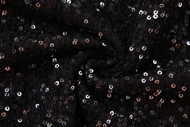 Glitter cowl neck hoodie gloves backless halter crop top - Image 7