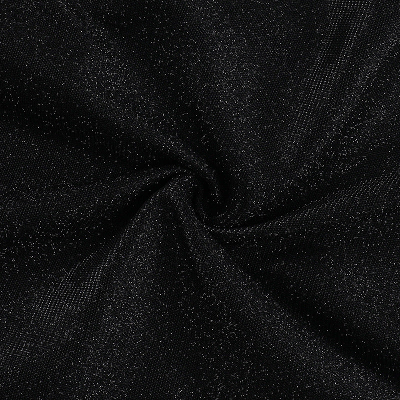 Glitter high slit ruffle tube maxi dress - Image 11