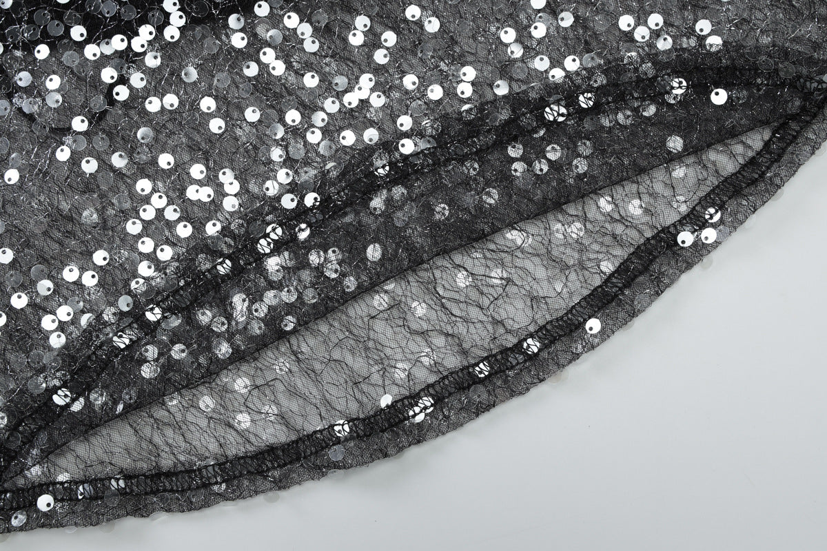 Glitter v neck backless cami top - Image 6