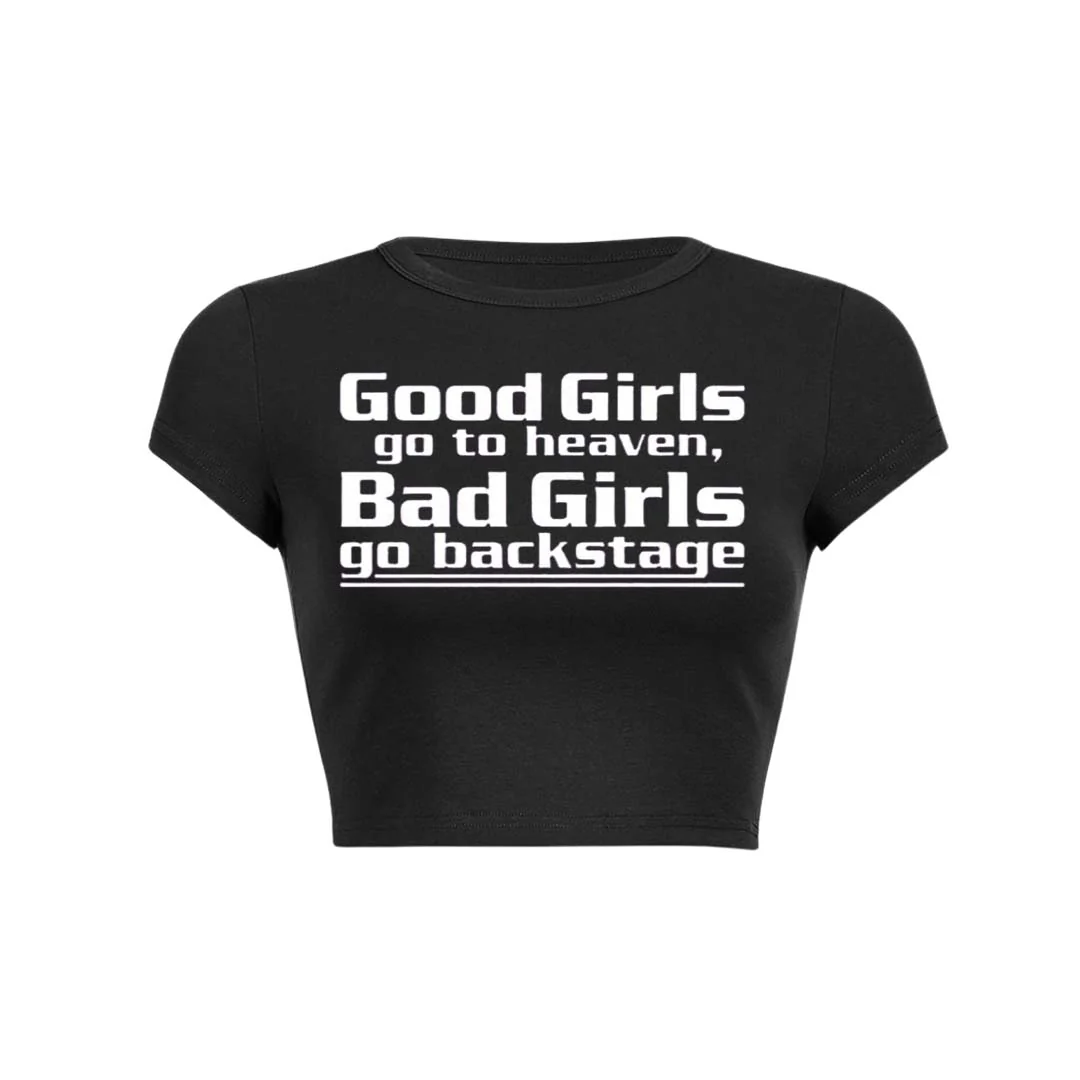 Good Girls Go To Heaven Y2K Baby Tee Crop Top - Image 12
