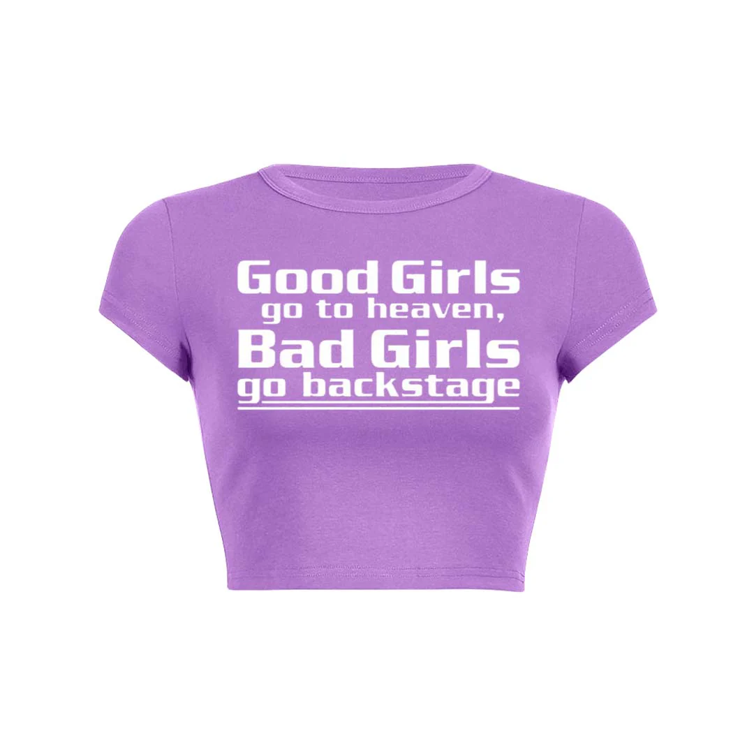 Good Girls Go To Heaven Y2K Baby Tee Crop Top - Image 14