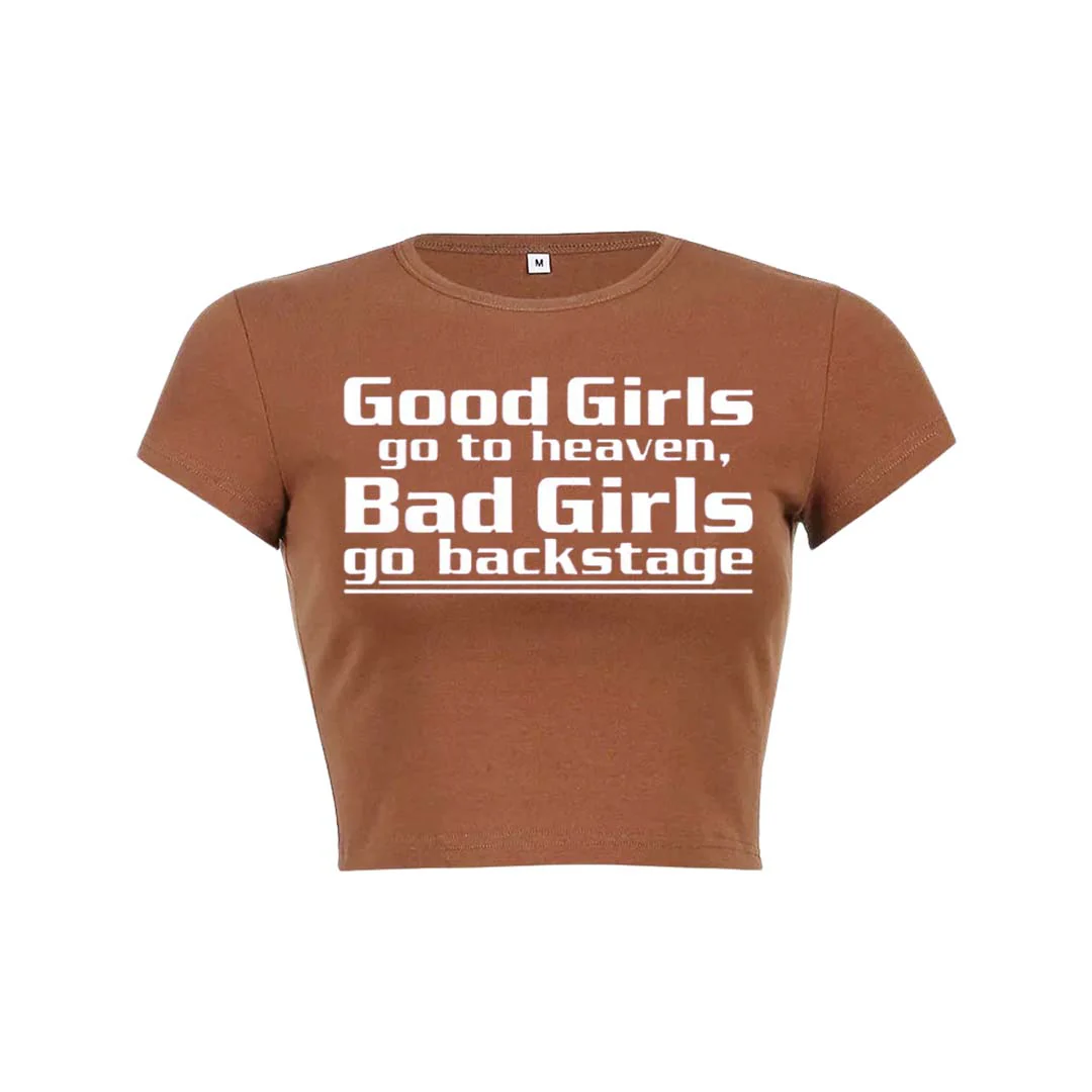 Good Girls Go To Heaven Y2K Baby Tee Crop Top - Image 21
