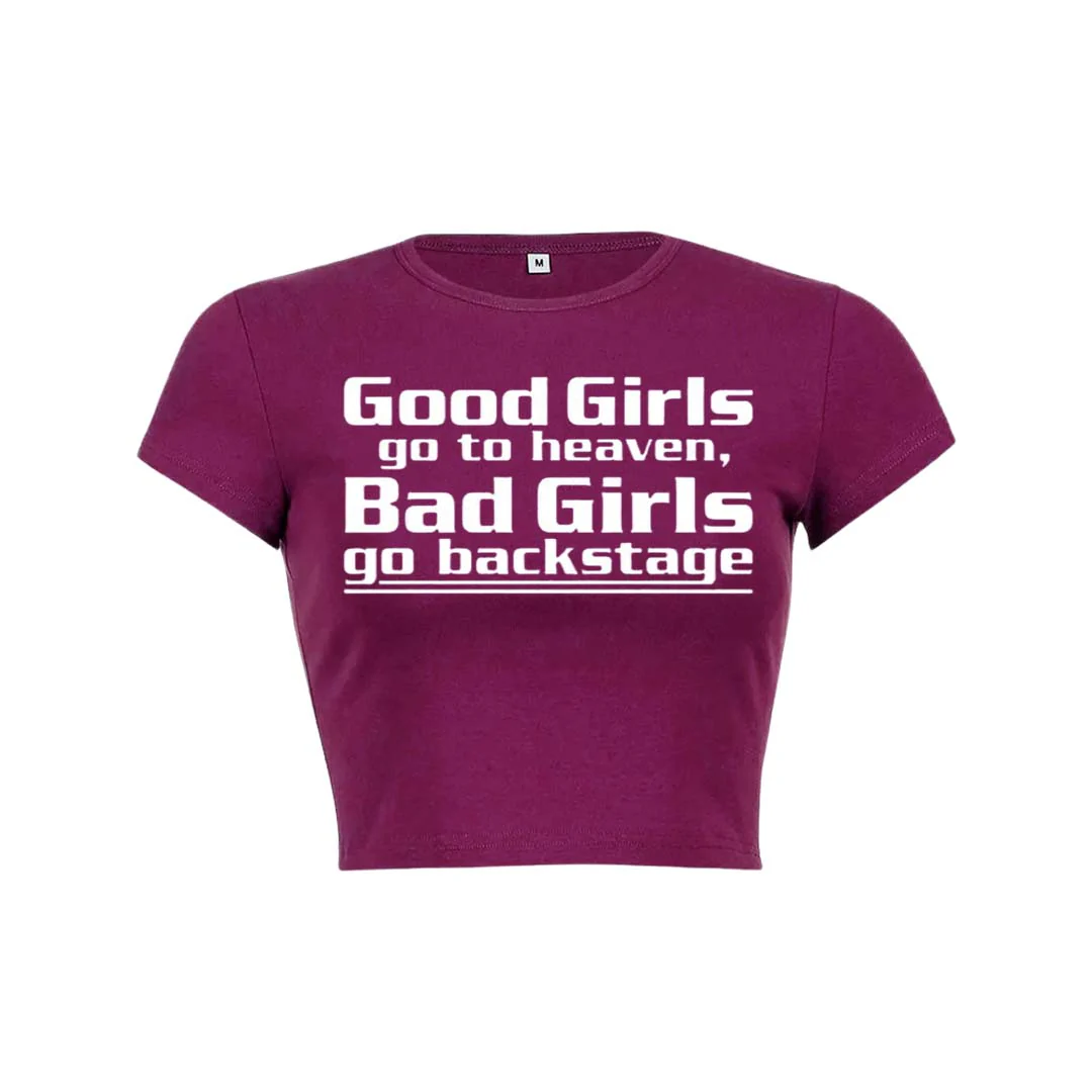 Good Girls Go To Heaven Y2K Baby Tee Crop Top - Image 22