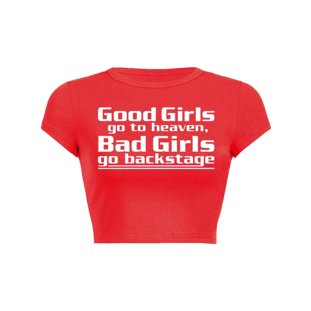 Good Girls Go To Heaven Y2K Baby Tee Crop Top - Image 26