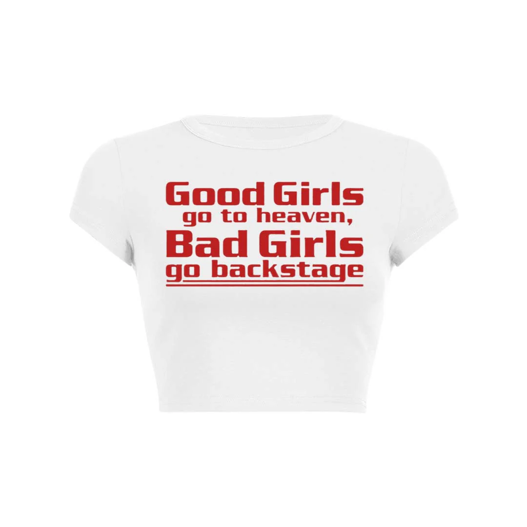 Good Girls Go To Heaven Y2K Baby Tee Crop Top - Image 28
