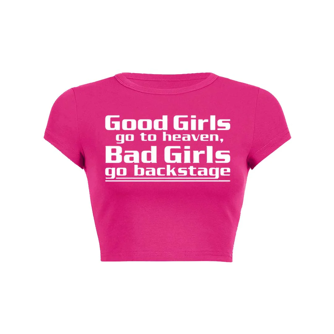 Good Girls Go To Heaven Y2K Baby Tee Crop Top - Image 30