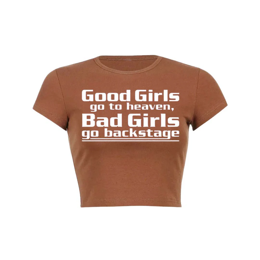 Good Girls Go To Heaven Y2K Baby Tee Crop Top - Image 32