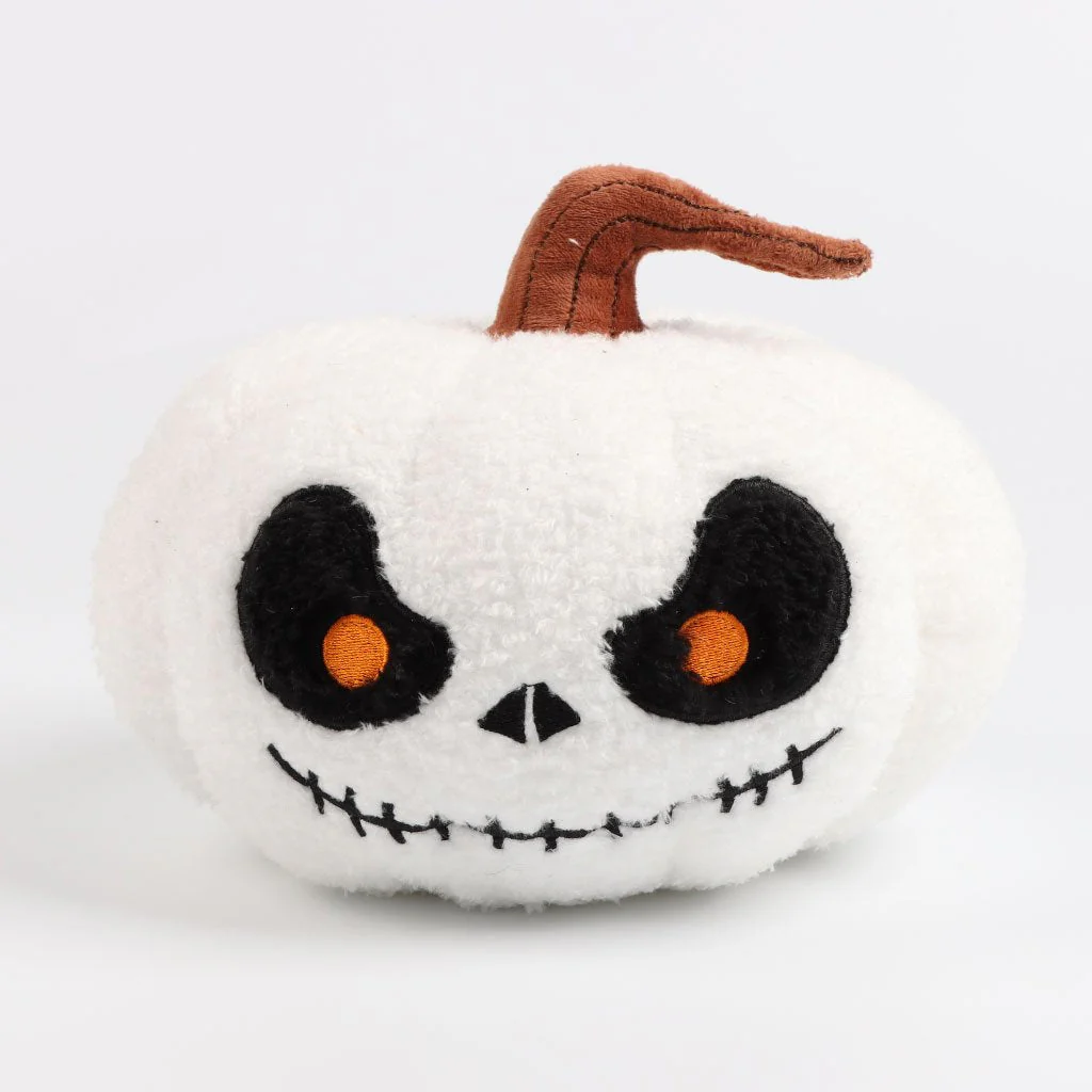 Halloween White Evil Pumpkin Plush Toy - Image 3