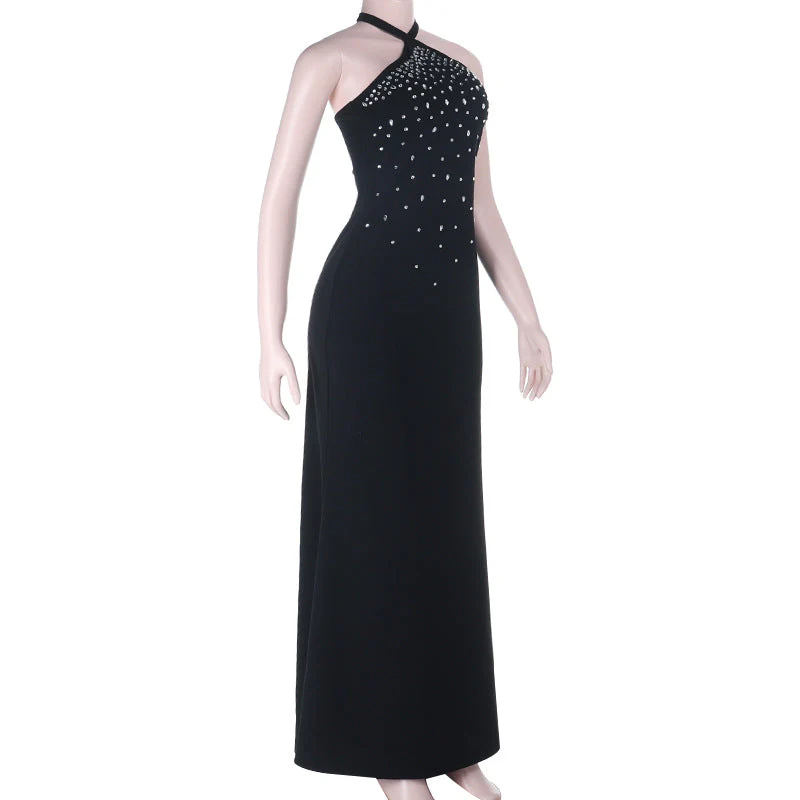 Halter beaded self tie maxi dress - Image 3