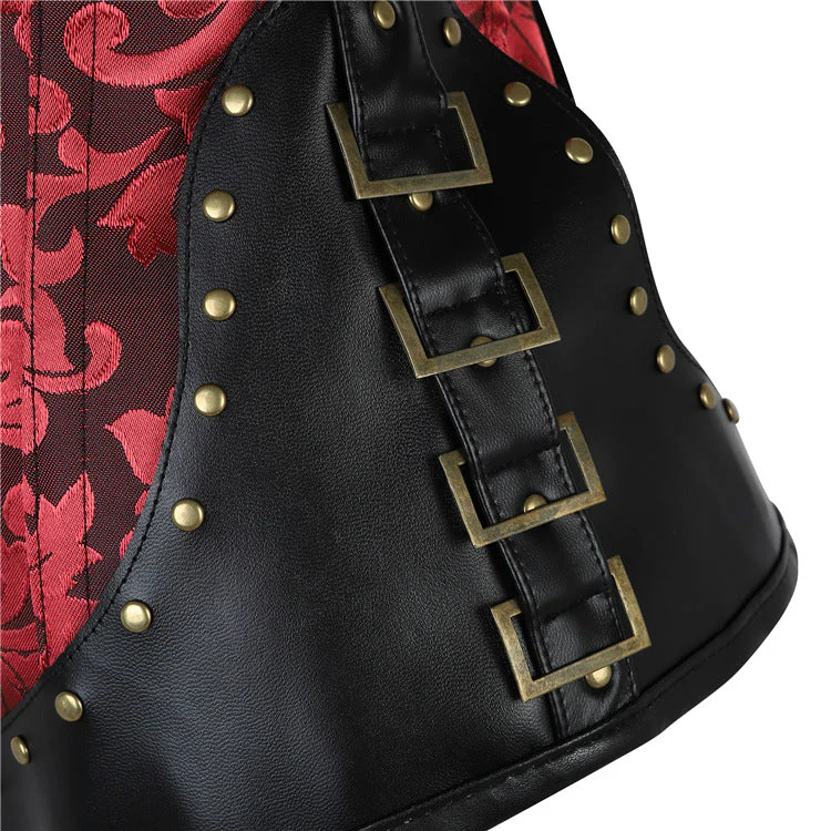 Halter corset buckle lace up backless top - Image 6