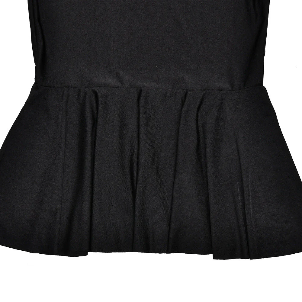 Halter self tie v neck backless midi dress - Image 9