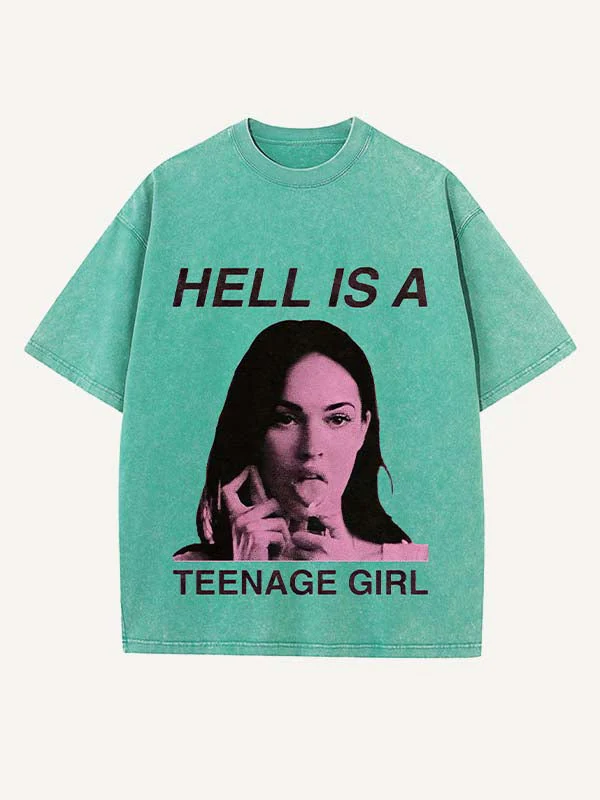 Hell Is a Teenage Girl Graphic T-Shirt - Image 4
