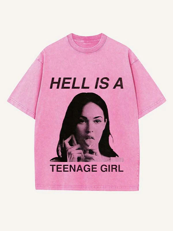 Hell Is a Teenage Girl Graphic T-Shirt - Image 5