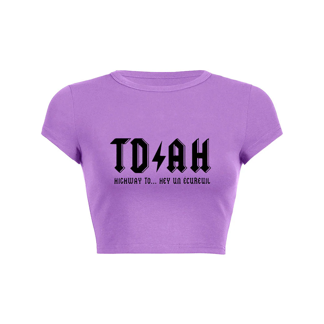 Highway to TDAH Crop Top Tee - Image 2