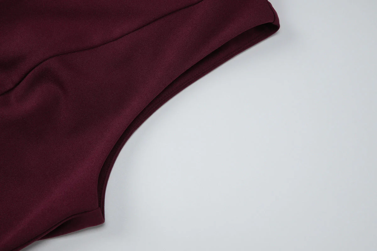 Hollow out crewneck sleeveless zip-up mini dress - Image 7