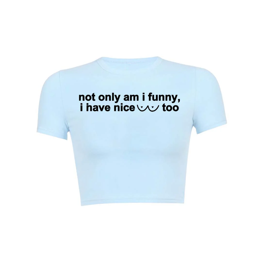 I Have Nice Dots Too Y2K Baby Tee Crop Top - Image 7