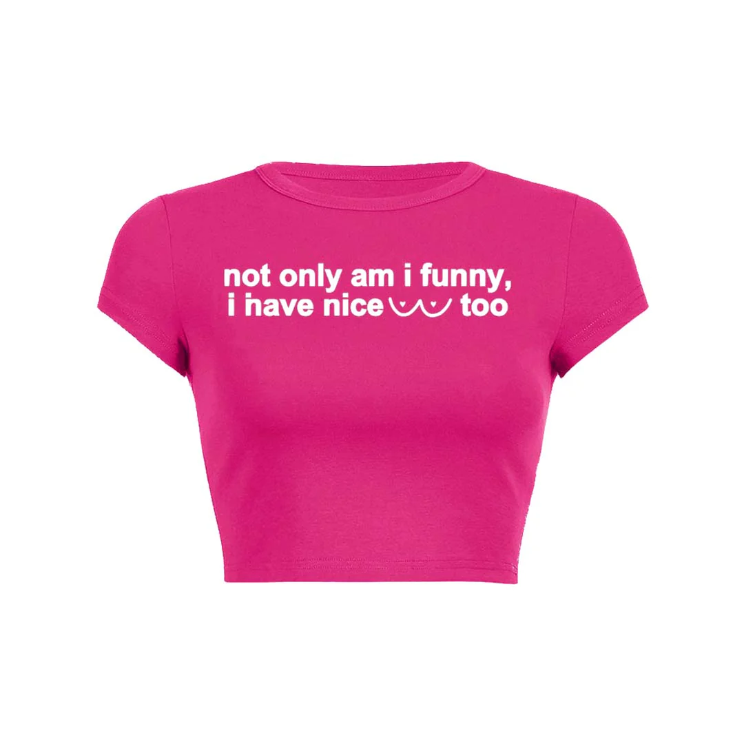 I Have Nice Dots Too Y2K Baby Tee Crop Top - Image 8