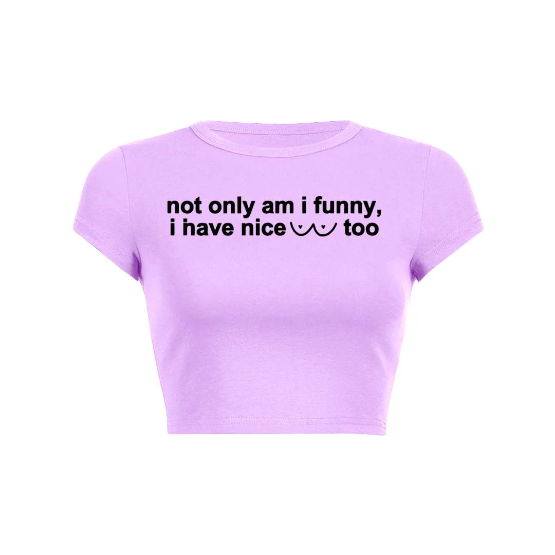 I Have Nice Dots Too Y2K Baby Tee Crop Top - Image 9