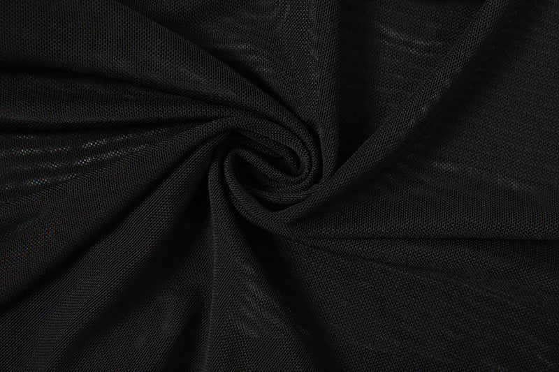 Irregular self tie mesh A line ruffle mini skirt - Image 7