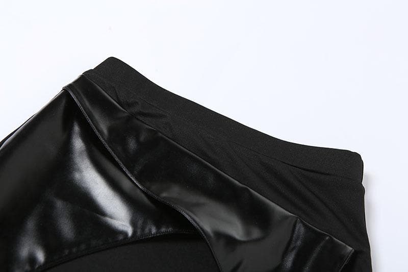 Irregular thigh slit midi skirt goth Alternative Darkwave Fashion goth Emo Darkwave Fashion - Image 6
