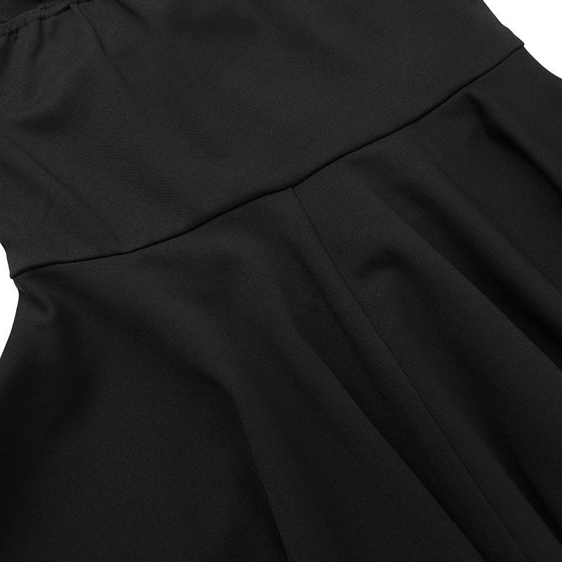 Lace hem button bowknot cami mini dress - Image 8