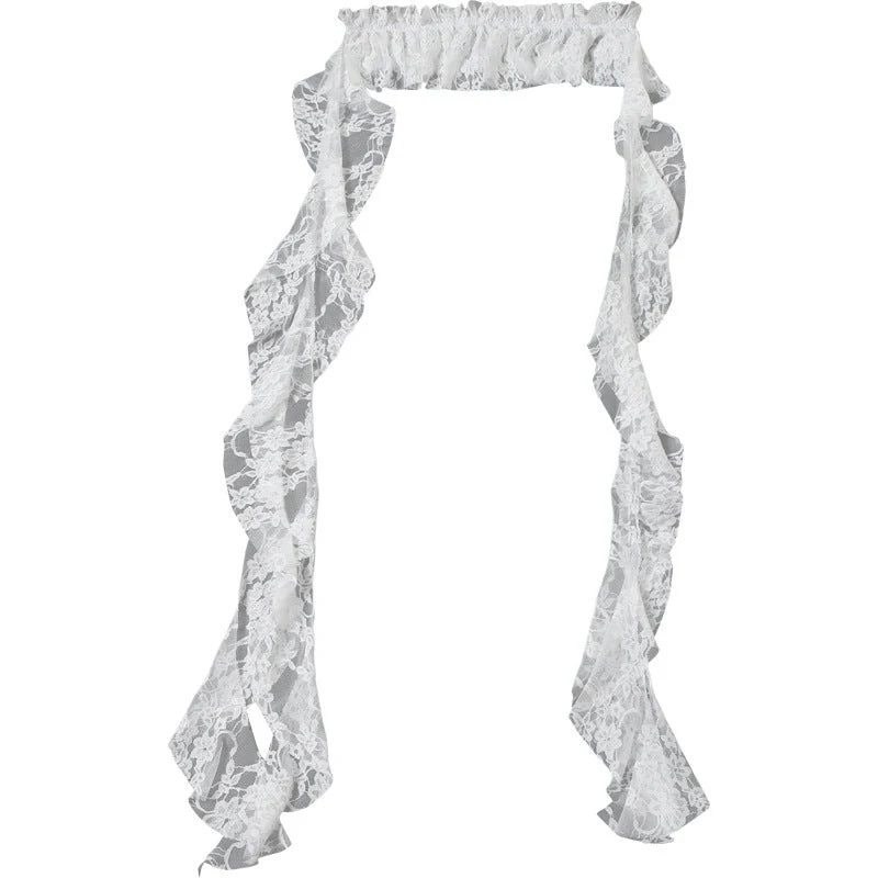 Lace ruffle ruched decor belt - Image 12