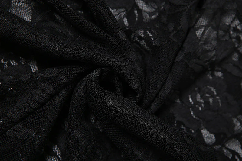 Lace ruffle v neck backless cami maxi dress - Image 9