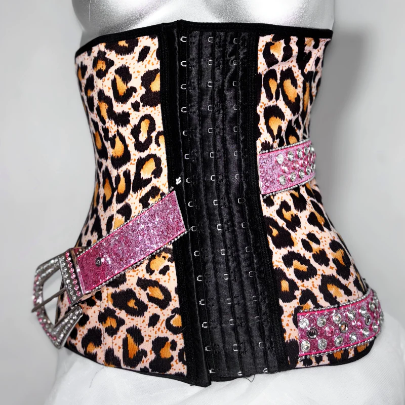 Leopard print beaded backless tube mini dress - Image 2