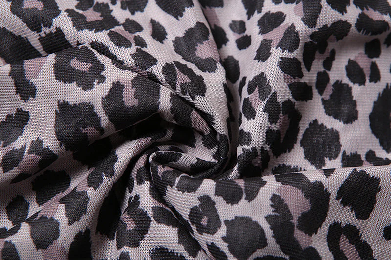 Leopard print flower applique off shoulder tube top - Image 7